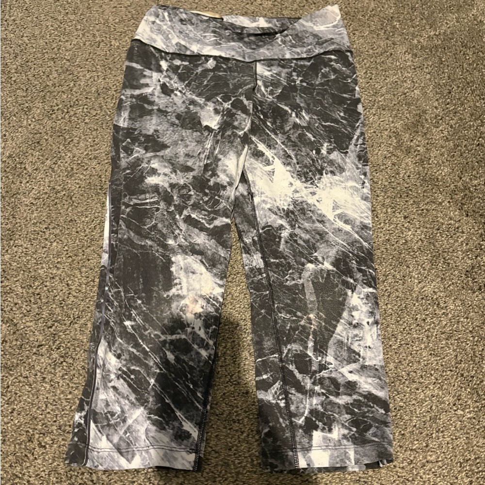 Nike Black and White Marble Leggings